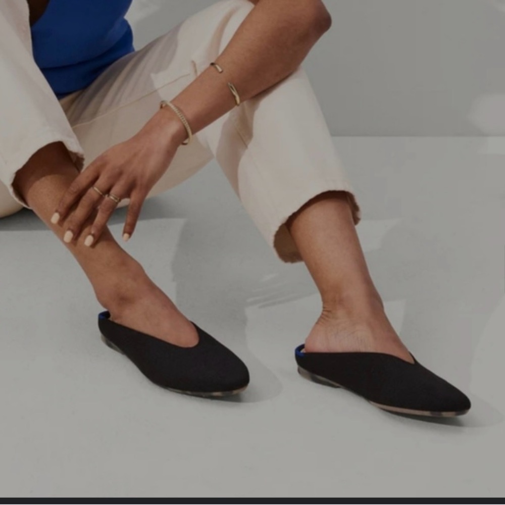 Rothy's Black and Blue Women's Flats